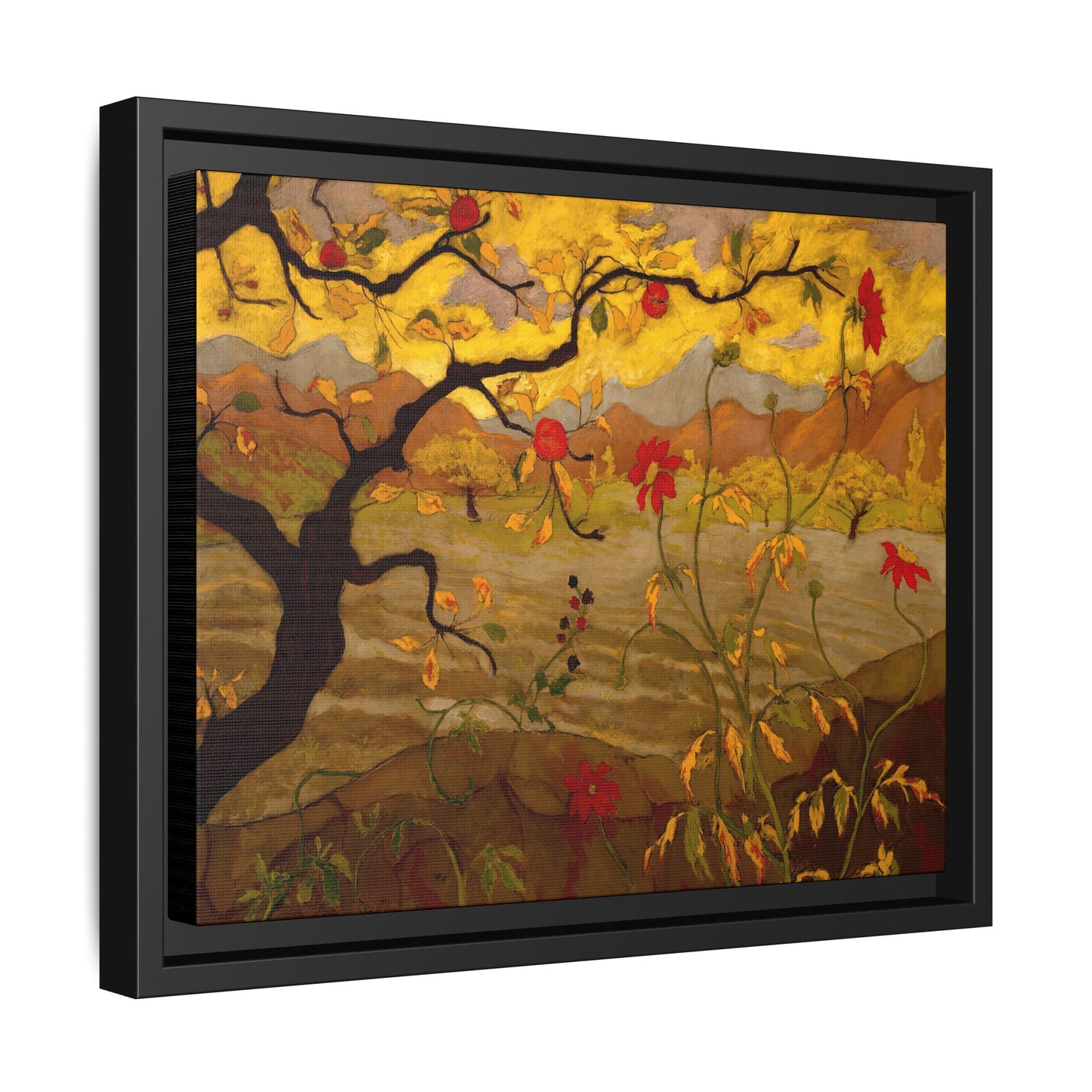 Ranson, Paul - Apple Tree with Red Fruit (1902) - Matte Canvas, Framed