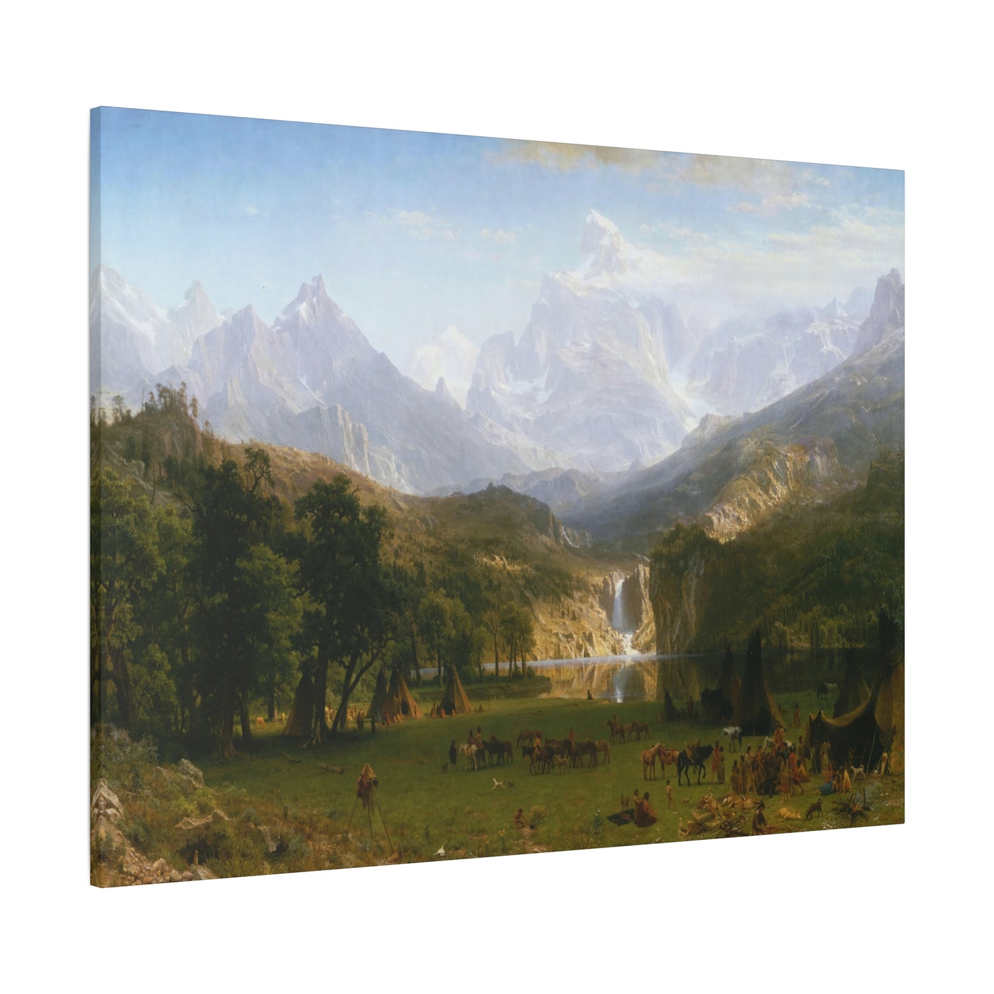 Bierstadt, Albert - The Rocky Mountains, Lander’s Peak (1863) - Canvas Block, unframed