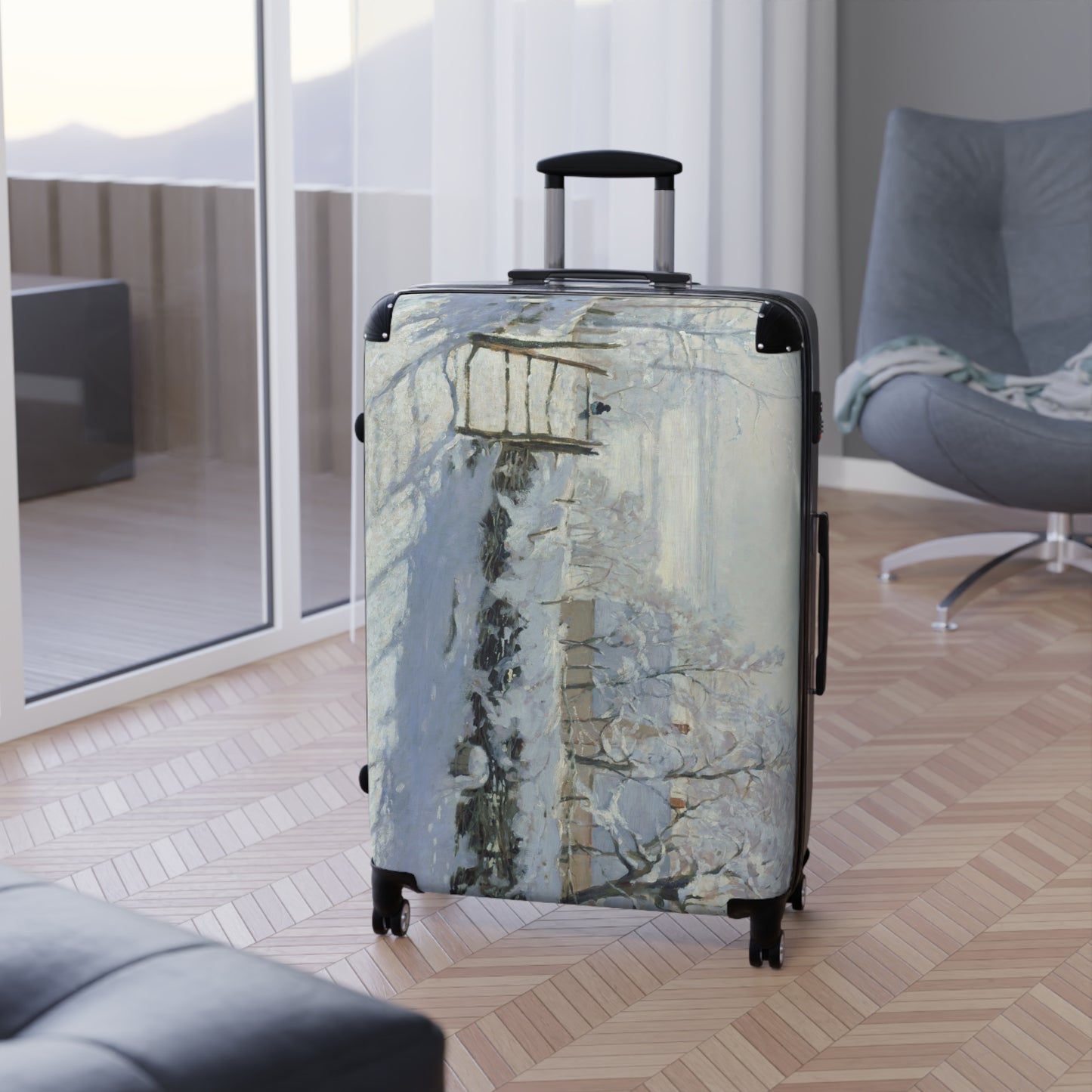 Monet, Claude - The Magpie (1868) - Suitcase
