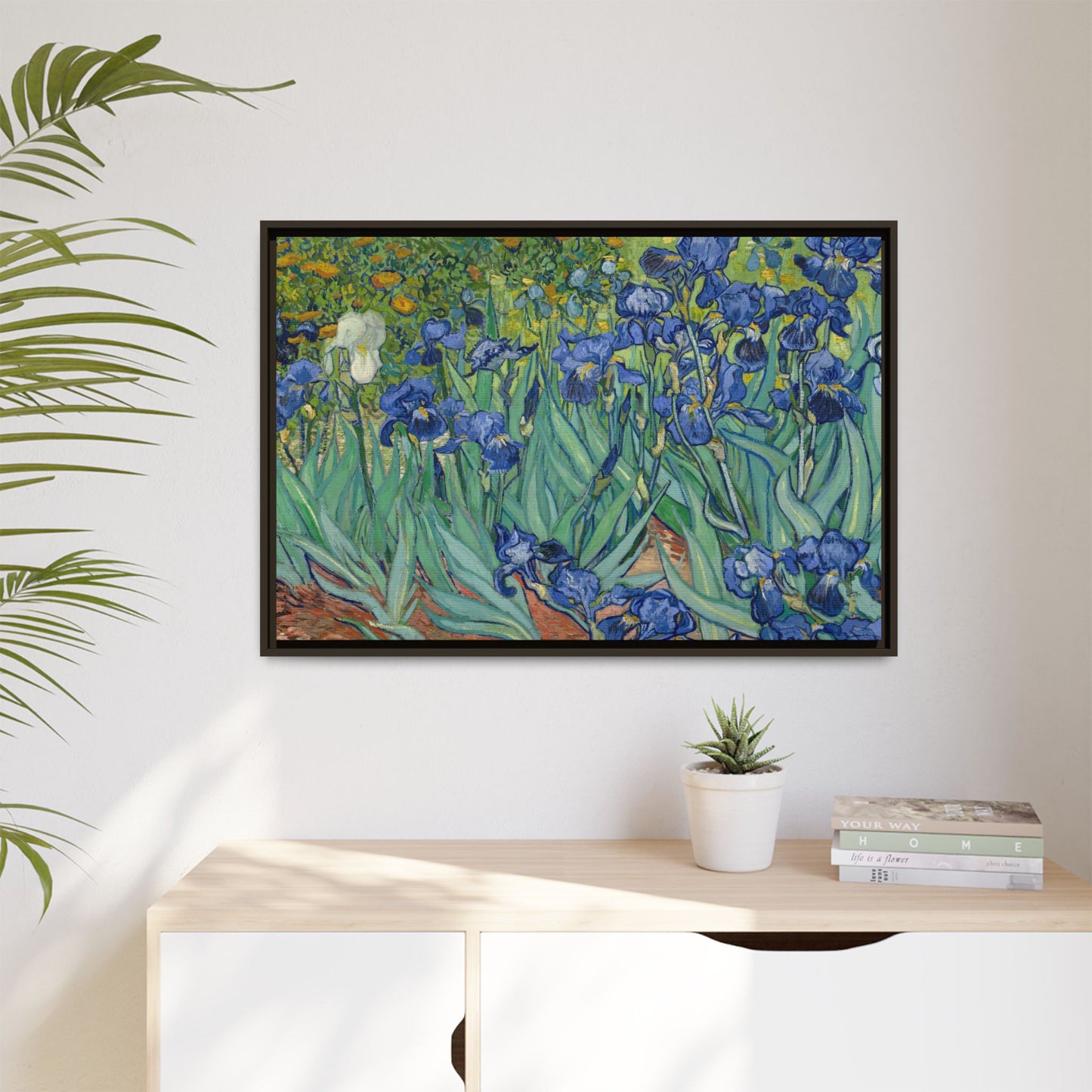 Van Gogh, Vincent - Irises (1889) - Matte Canvas, Framed