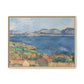 Cézanne, Paul - The Bay of Marseille, Seen from L'Estaque (1885) - Matte Canvas, Framed