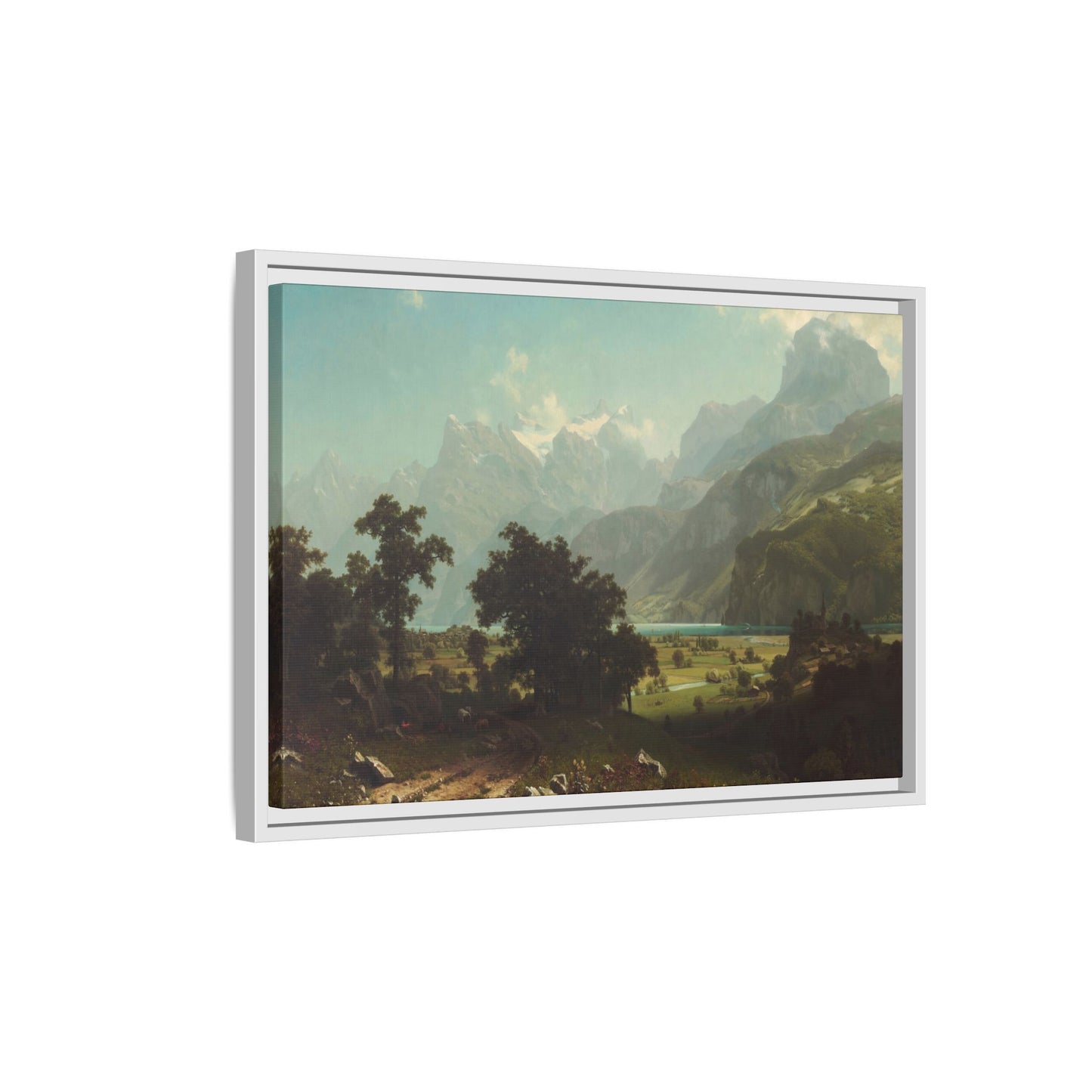 Bierstadt, Albert - Lake Lucerne (1858) - Matte Canvas, Framed