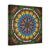 Emerald Arrows Mandala A - Canvas