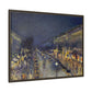Pissarro, Camille - The Boulevard Montmartre At Night (1897) - Matte Canvas, Framed