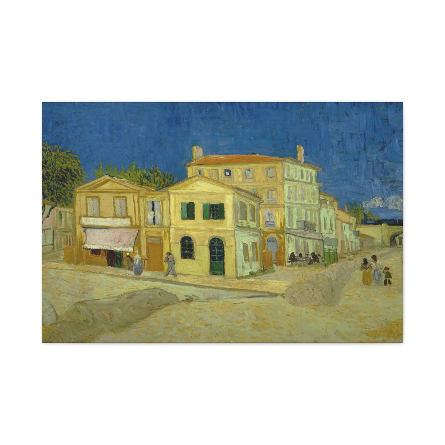 Van Gogh, Vincent - The Yellow House (1888)- Canvas Block, unframed