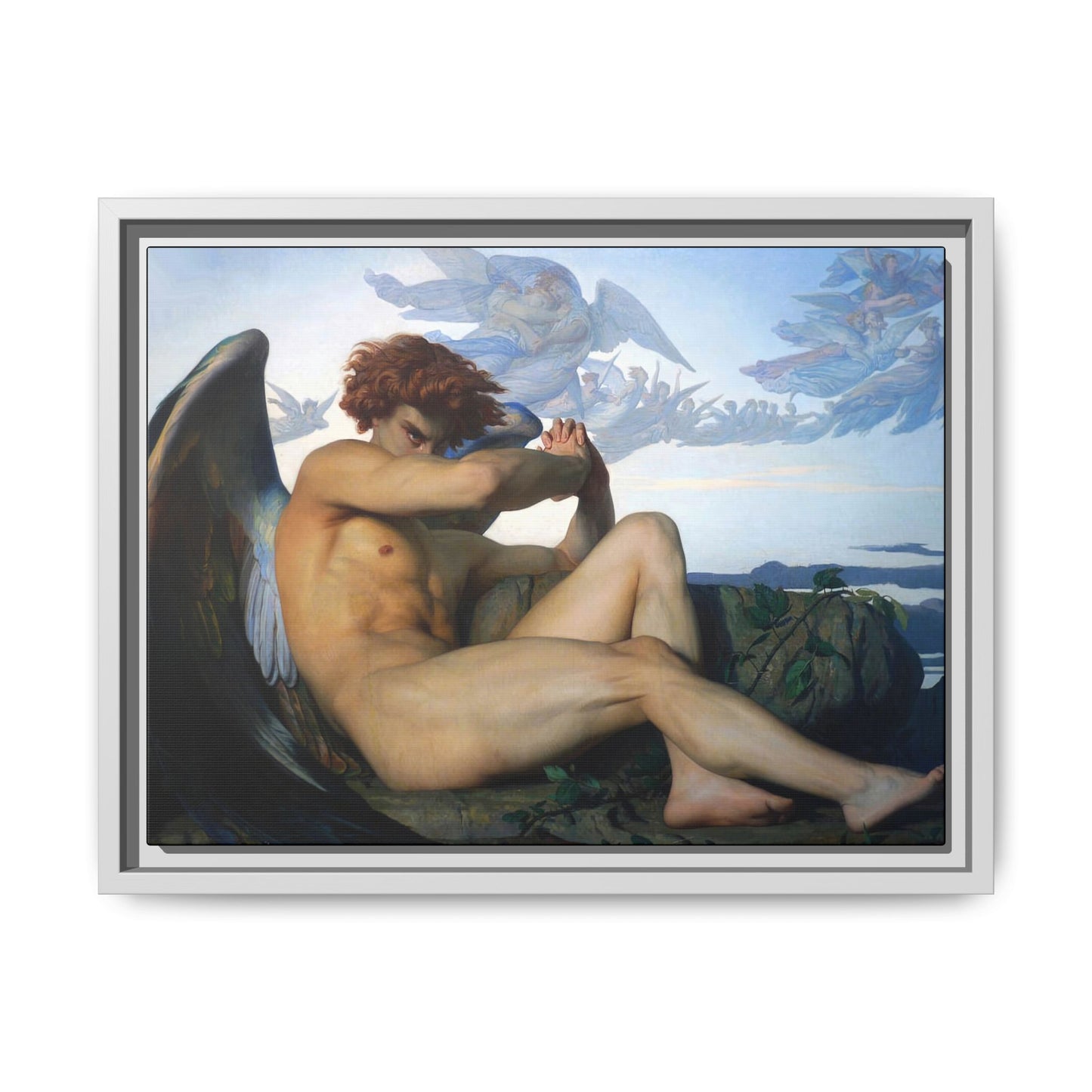 Cabanel, Alexandre - The Fallen Angel (1847) - Matte Canvas, Framed