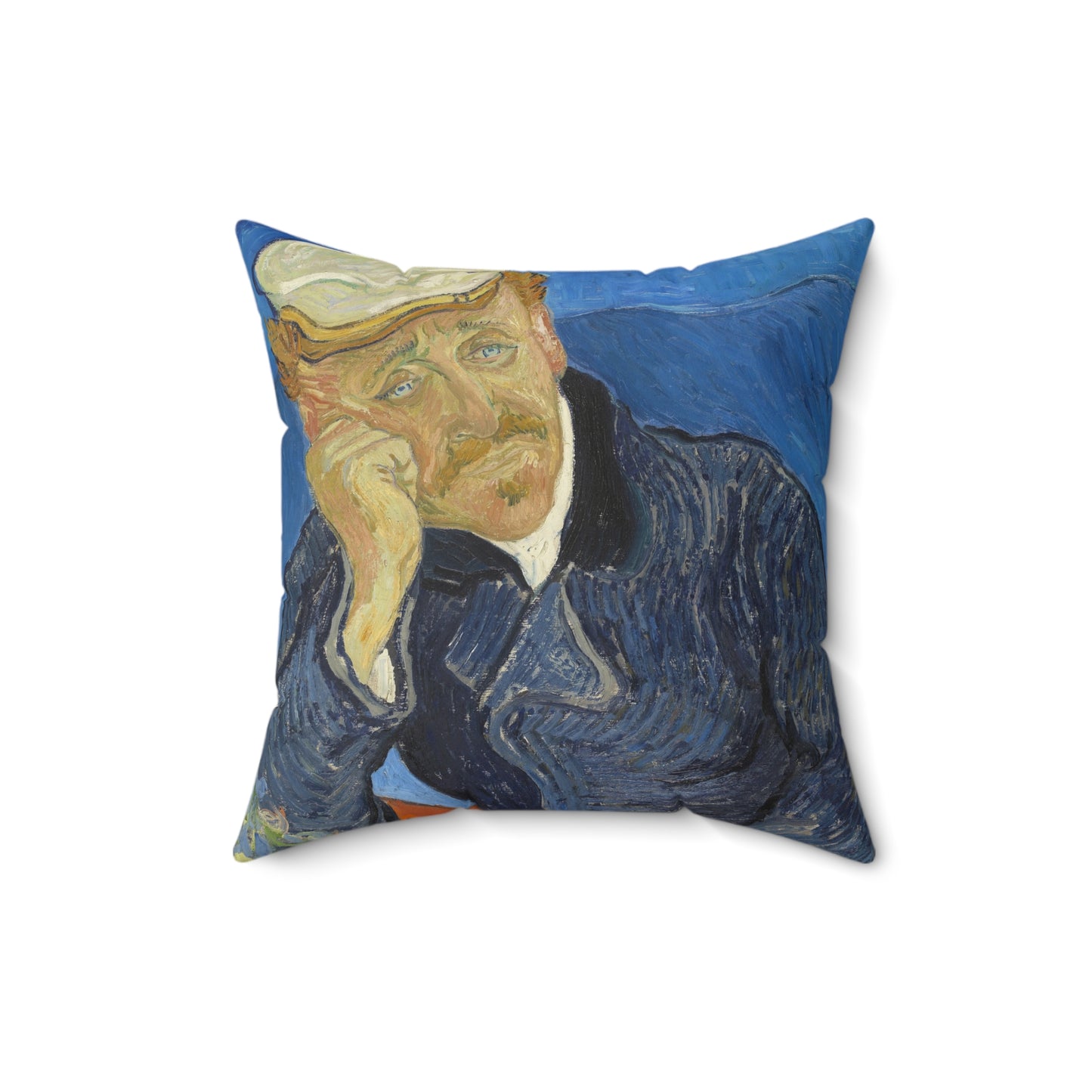 Van Gogh, Vincent - Self Portrait with Bandaged Ear (1889) - Suede Square Pillow