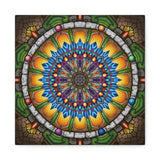 Emerald Arrows Mandala A - Canvas