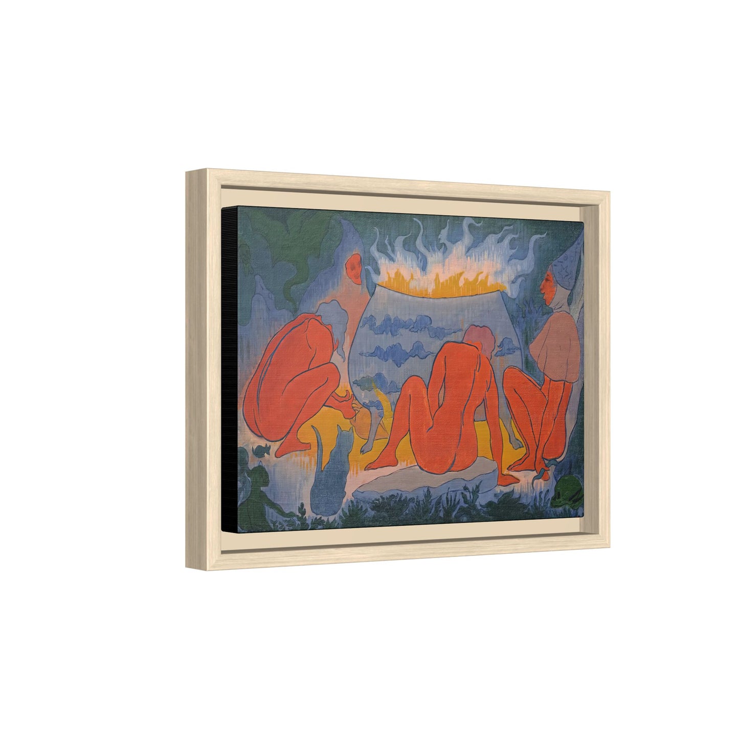 Ranson, Paul - Witches Around the Fire (1891) - Matte Canvas, Framed