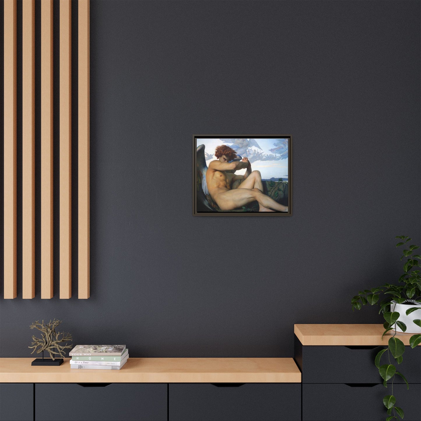 Cabanel, Alexandre - The Fallen Angel (1847) - Matte Canvas, Framed