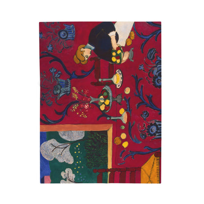 Matisse, Henri - The Dessert Harmony in Red (1908) - Velveteen Plush Blanket