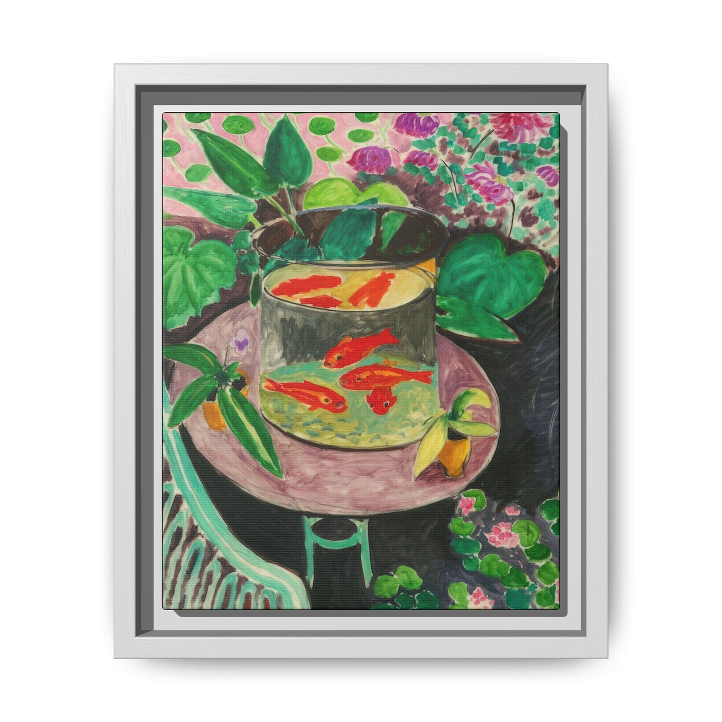 Matisse, Henri - The Goldfish (1912) - Matte Canvas, Framed