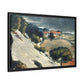 Cézanne, Paul - L’Estaque, Melting Snow (1870) - Matte Canvas, Framed