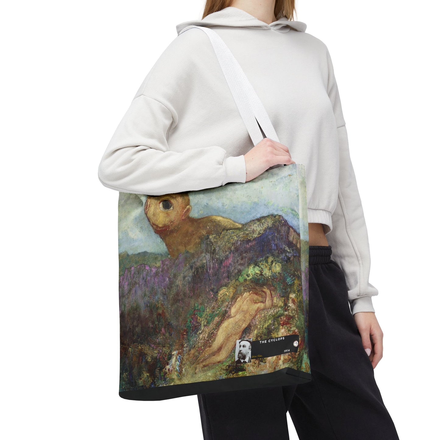 Redon, Odilon - The Cyclops (1914) - Tote Bag