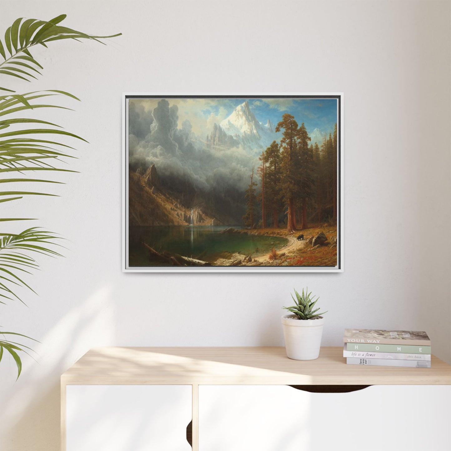 Bierstadt, Albert - Mount Corcoran (1877) - Matte Canvas, Framed