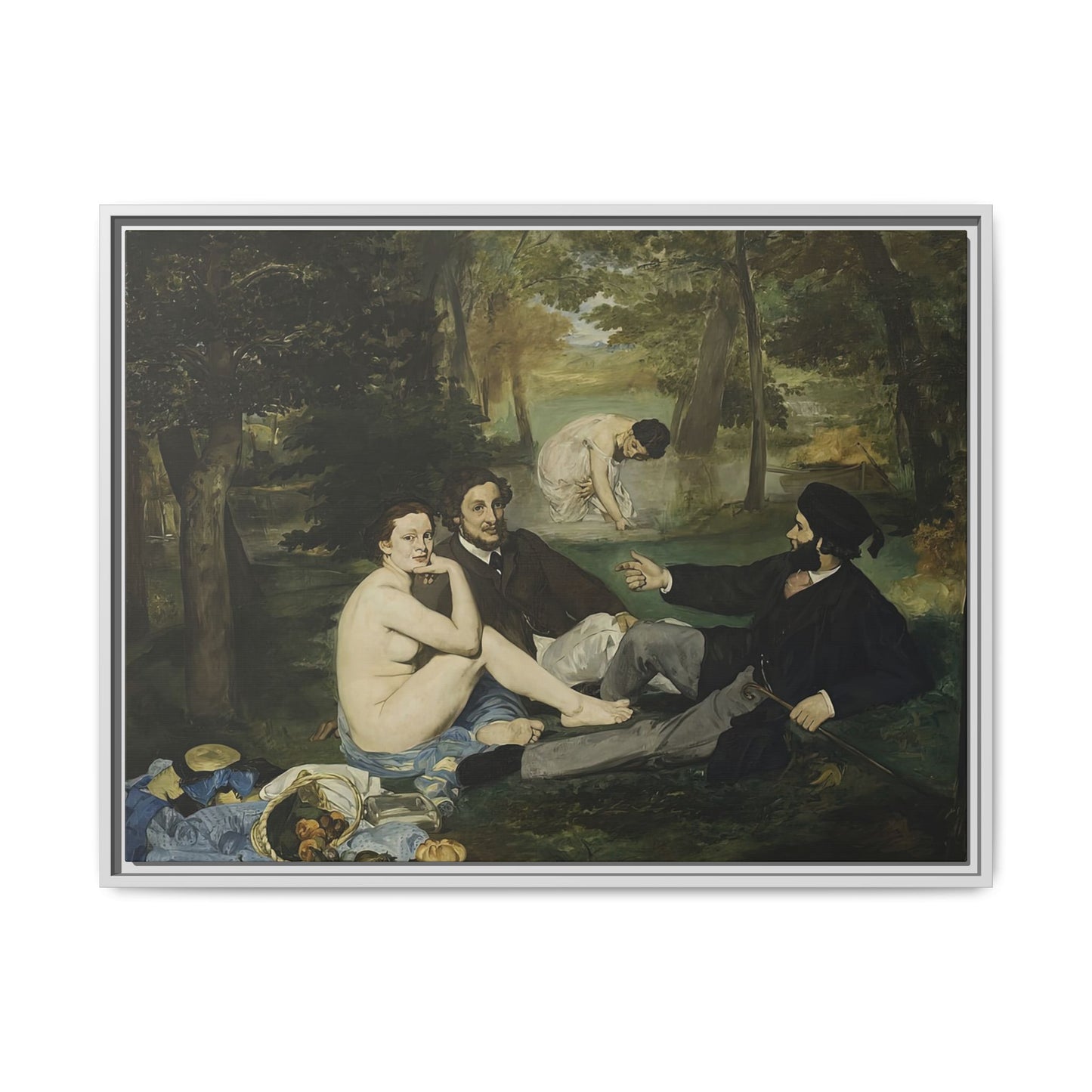 Manet, Édouard - Luncheon on the Grass (1863) - Matte Canvas, Framed
