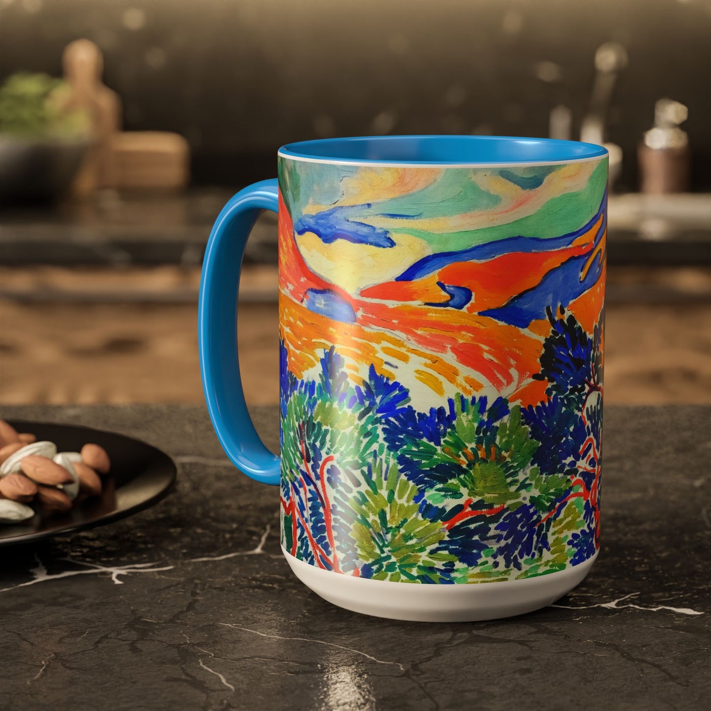 Derain, André - Mountains at Collioure (1905) - Colorful Accent Mugs