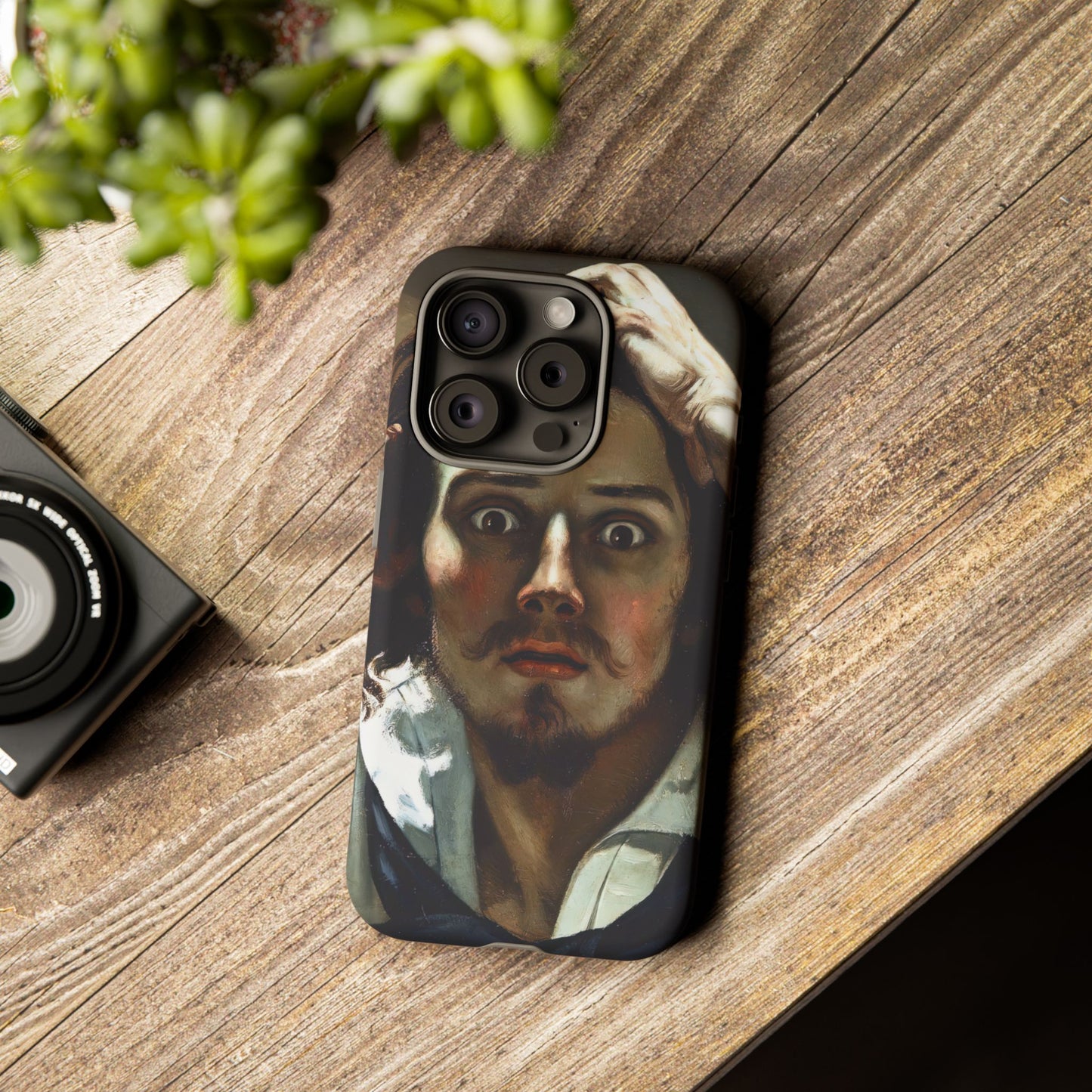 Courbet, Gustave - The Desperate Man (1843) - Tough Phone Cases