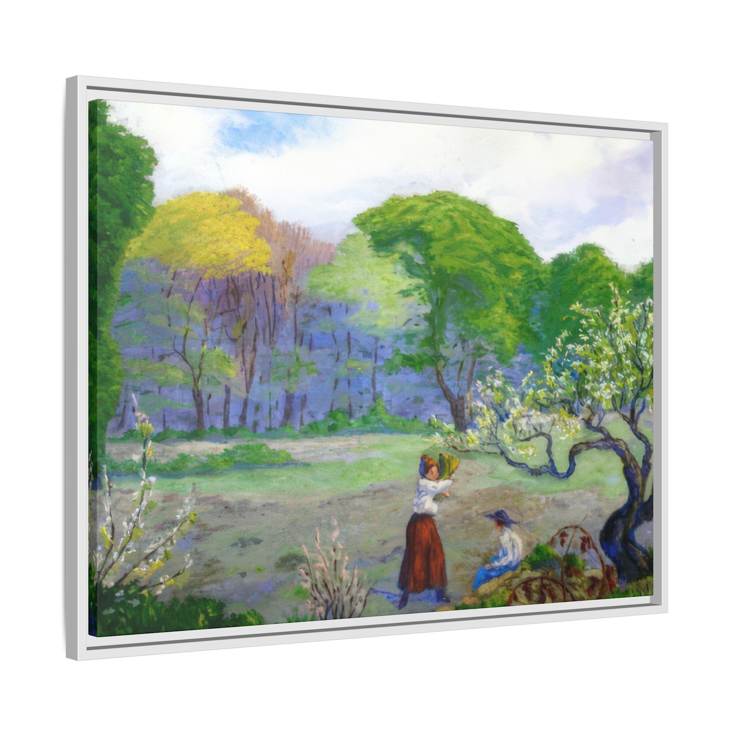Ranson, Paul - Picking Flowers (1890) - Matte Canvas, Framed