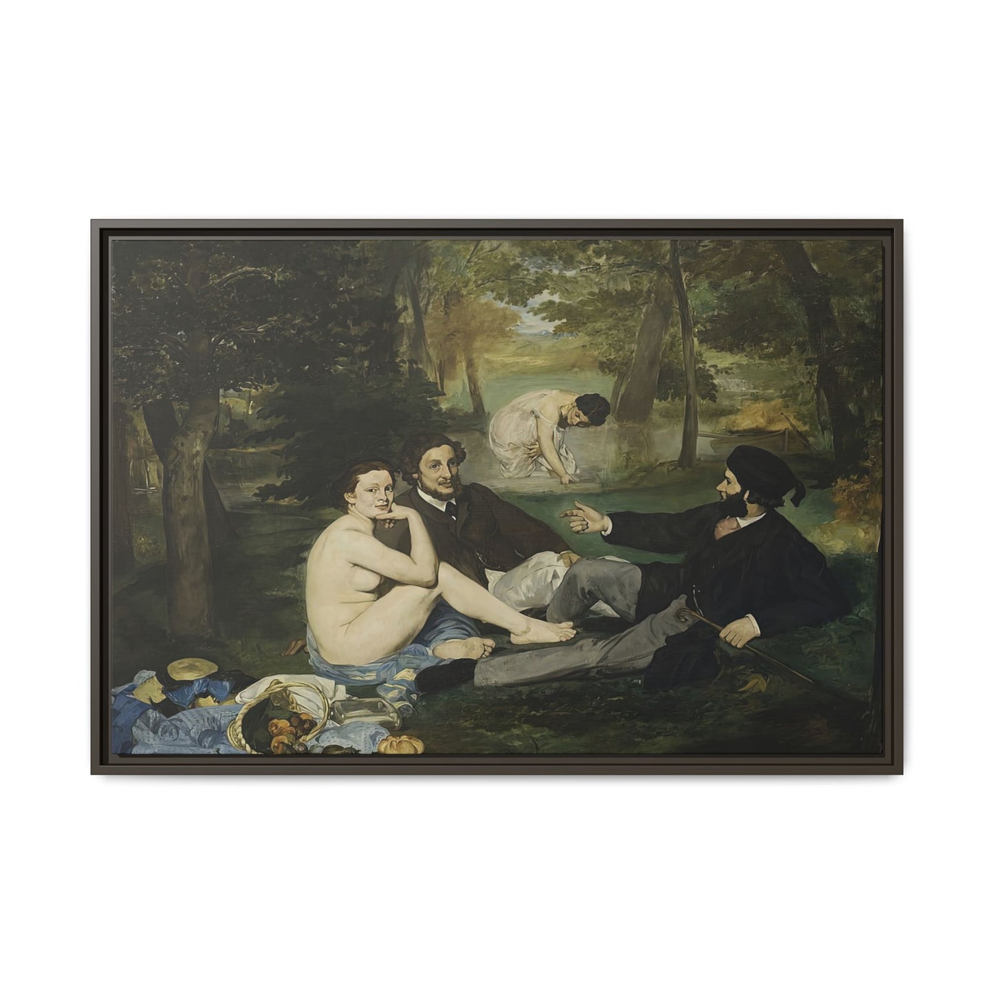 Manet, Édouard - Luncheon on the Grass (1863) - Matte Canvas, Framed