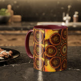 Lion Summer Mandala - Colorful Accent Mugs