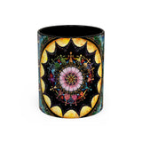 Obsidian Grandmothers Mandala - Colorful Accent Mugs