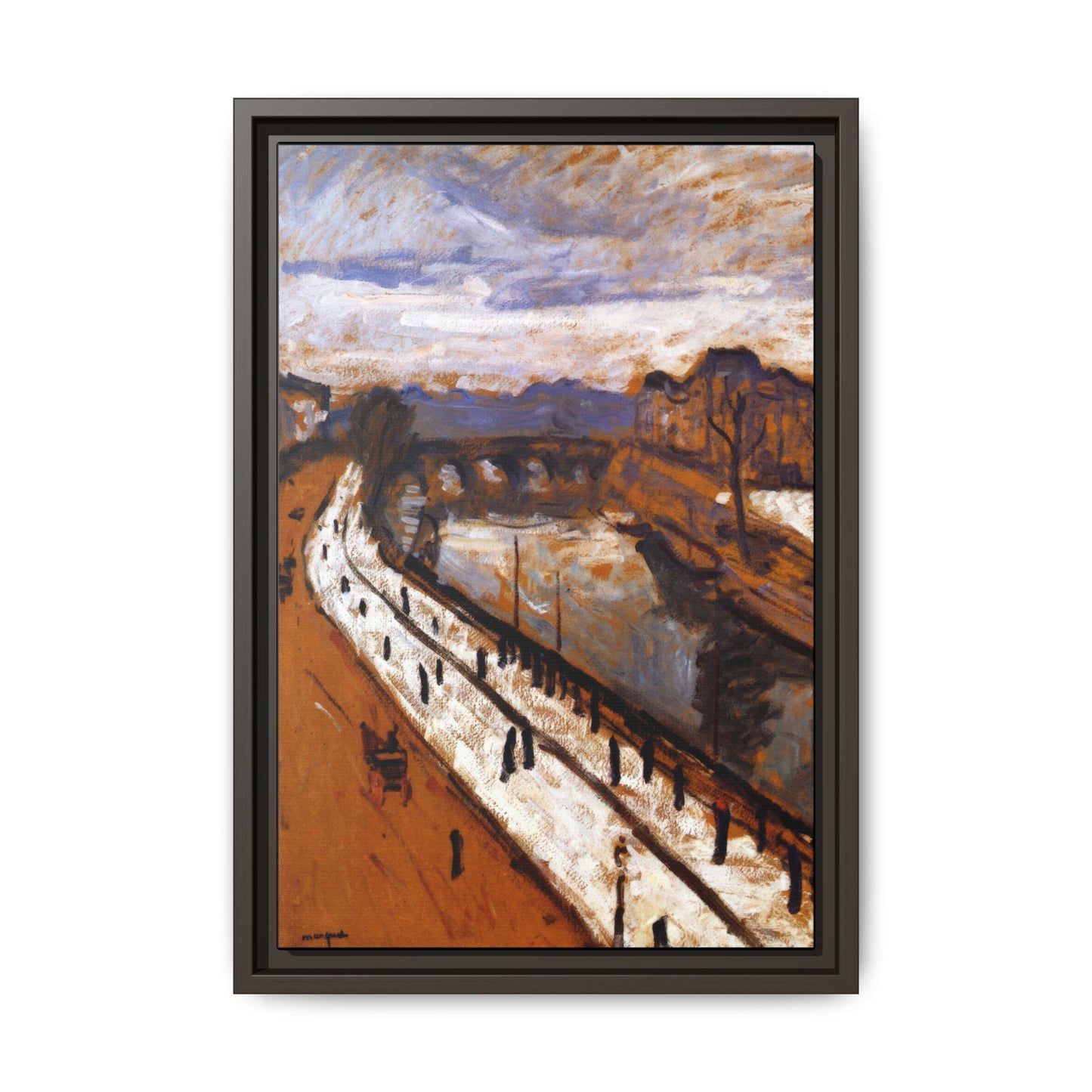 Marquet, Albert - Quai des Grands-Augustins (1905) - Matte Canvas, Framed
