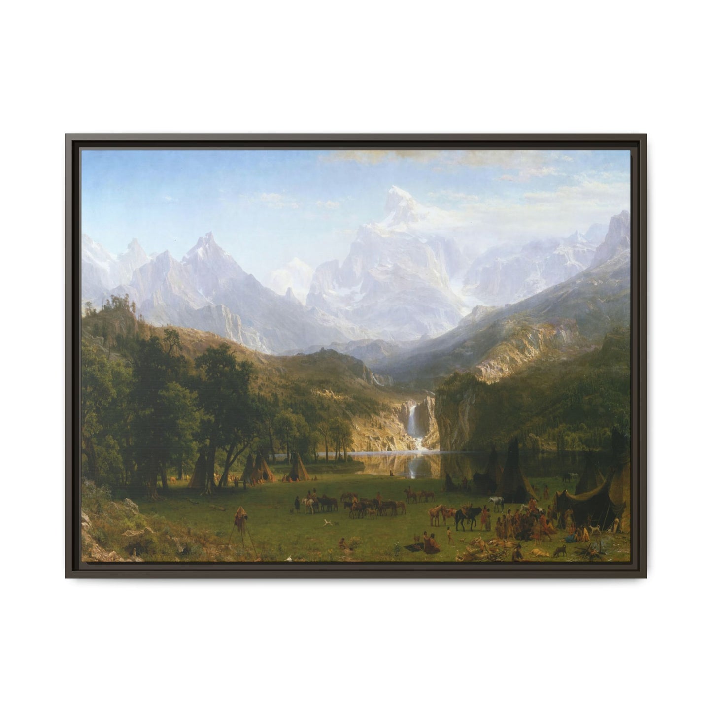 Bierstadt, Albert - The Rocky Mountains, Lander’s Peak (1863) - Matte Canvas, Framed