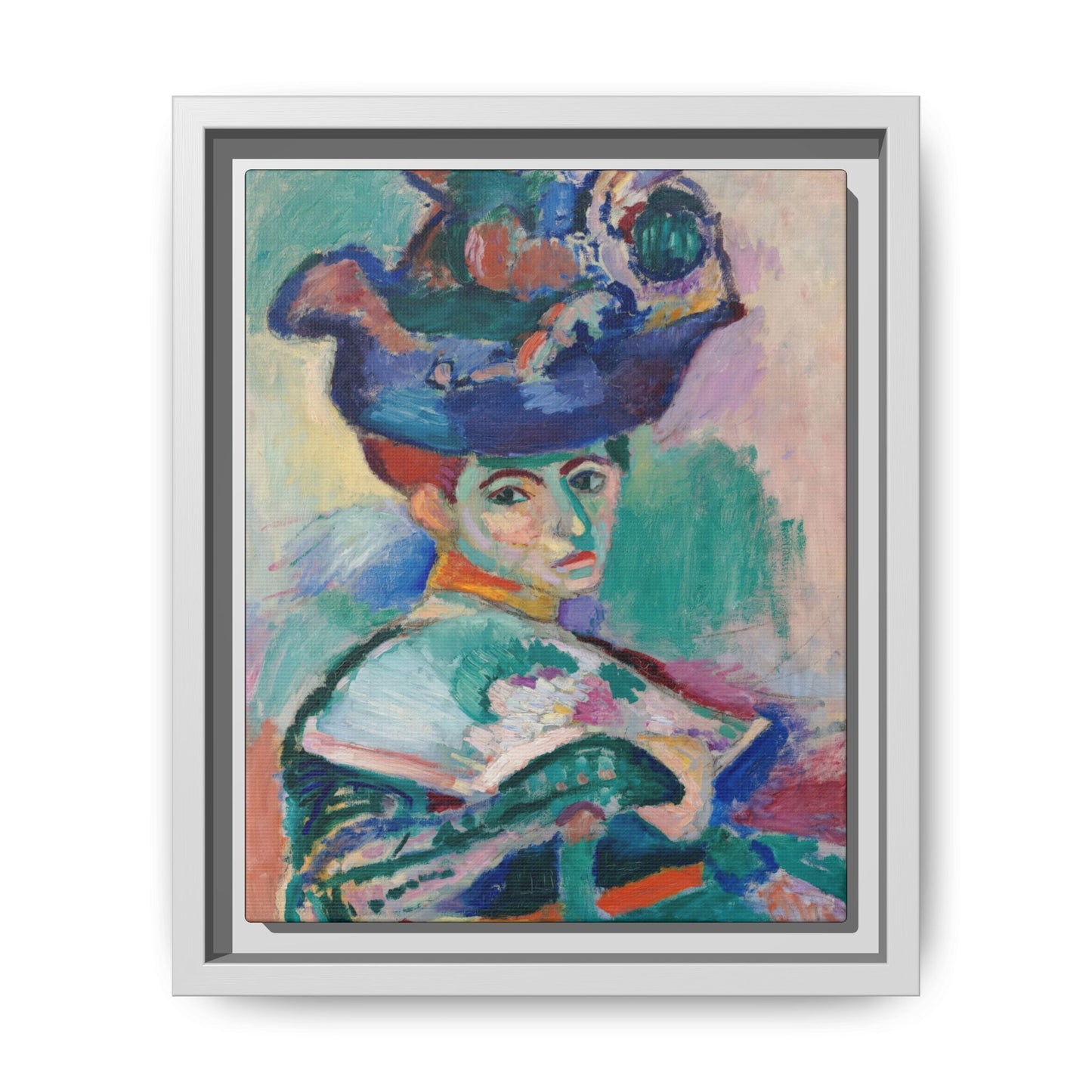 Matisse, Henri - Woman with a Hat (1905) - Matte Canvas, Framed