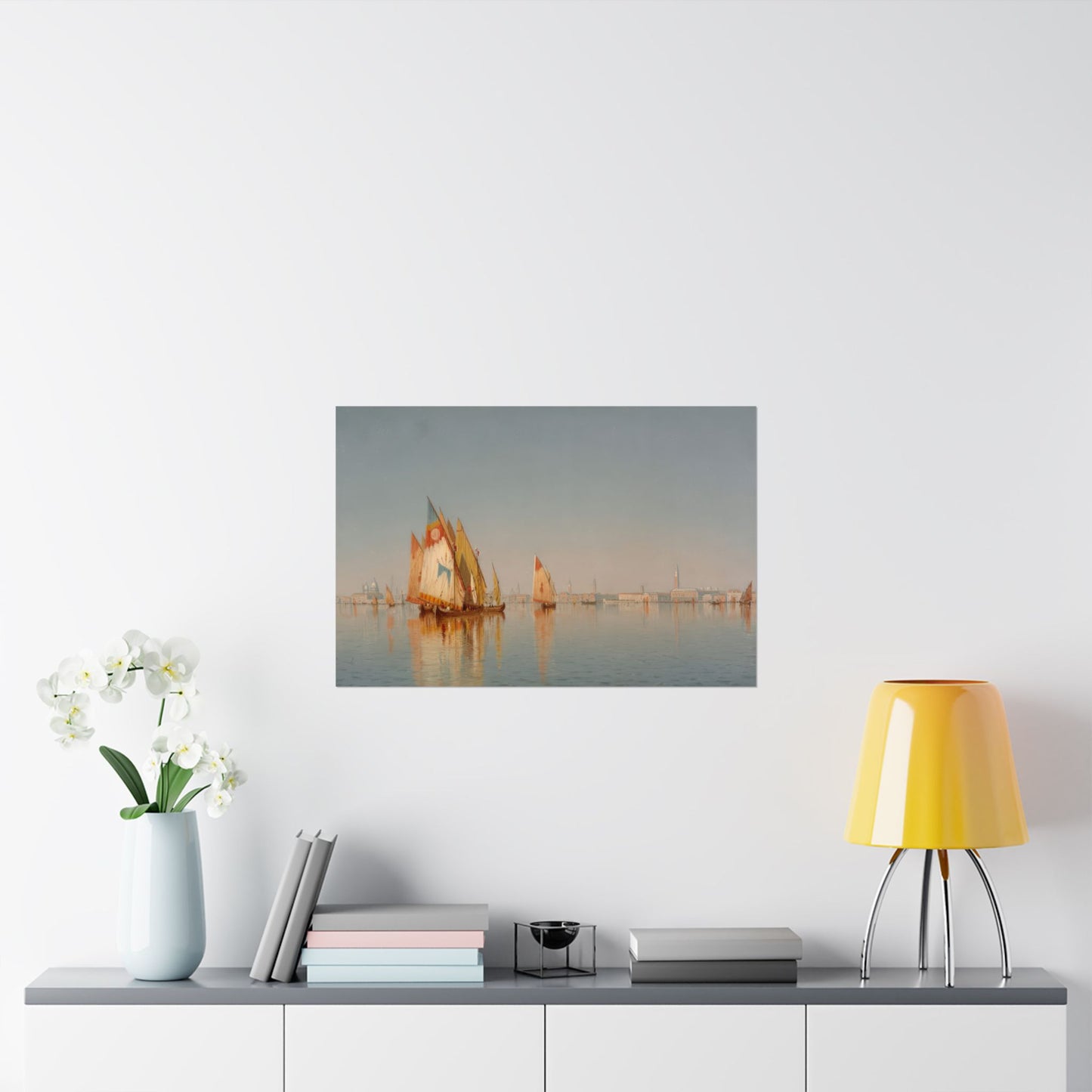 Gifford, Sanford Robinson - Venetian Sails: A Study (1873) - Satin Posters
