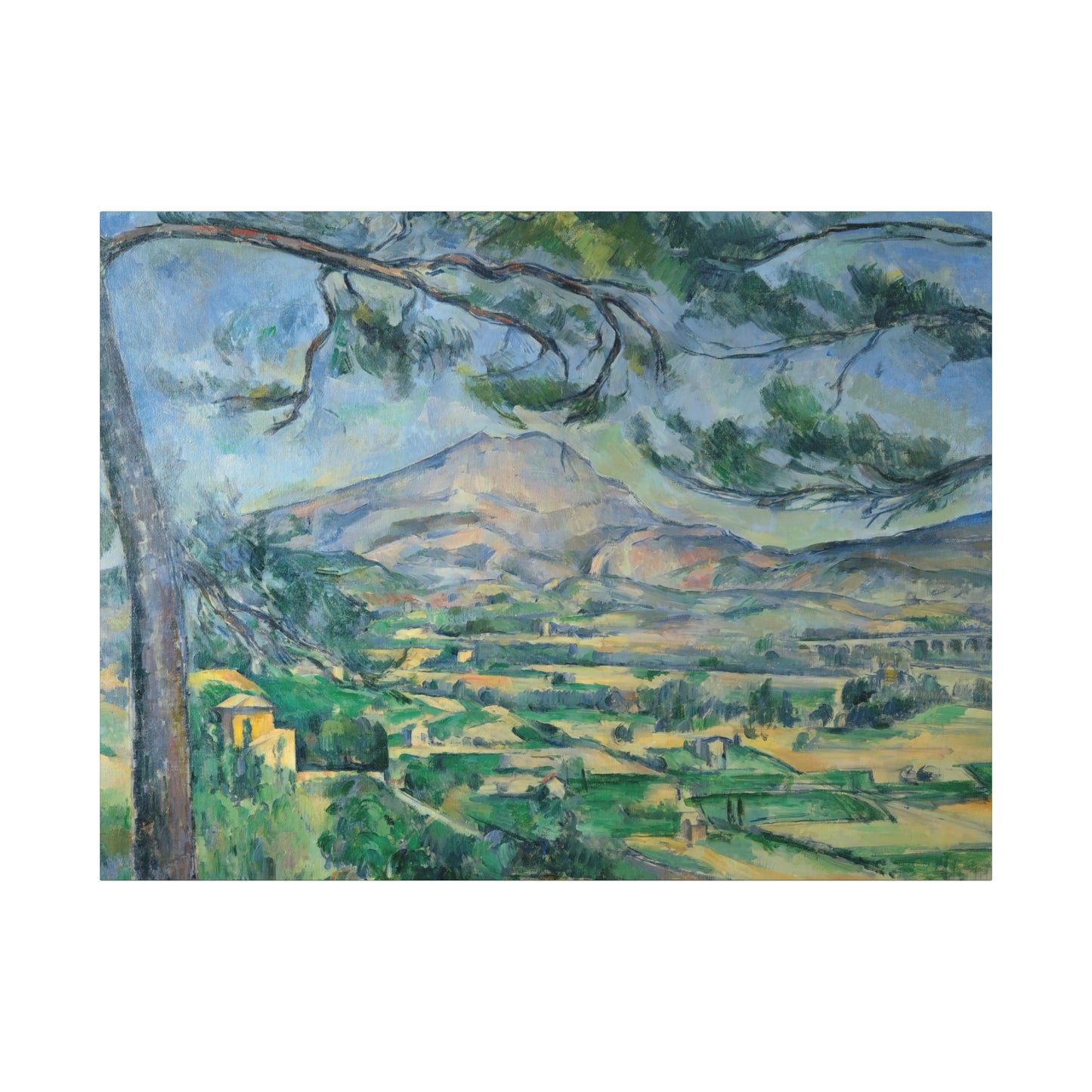 Cézanne, Paul - Mont Sainte-Victoire with Large Pine (1887) - Canvas Block, unframed