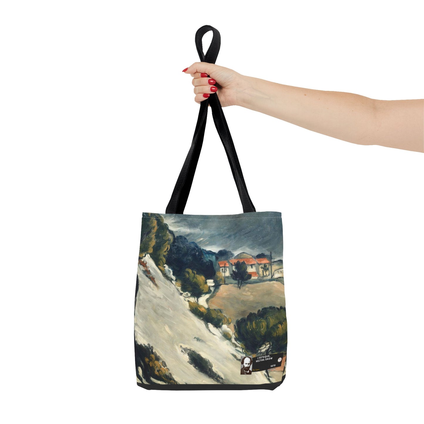 Cézanne, Paul - L’Estaque, Melting Snow (1870) - Tote Bag