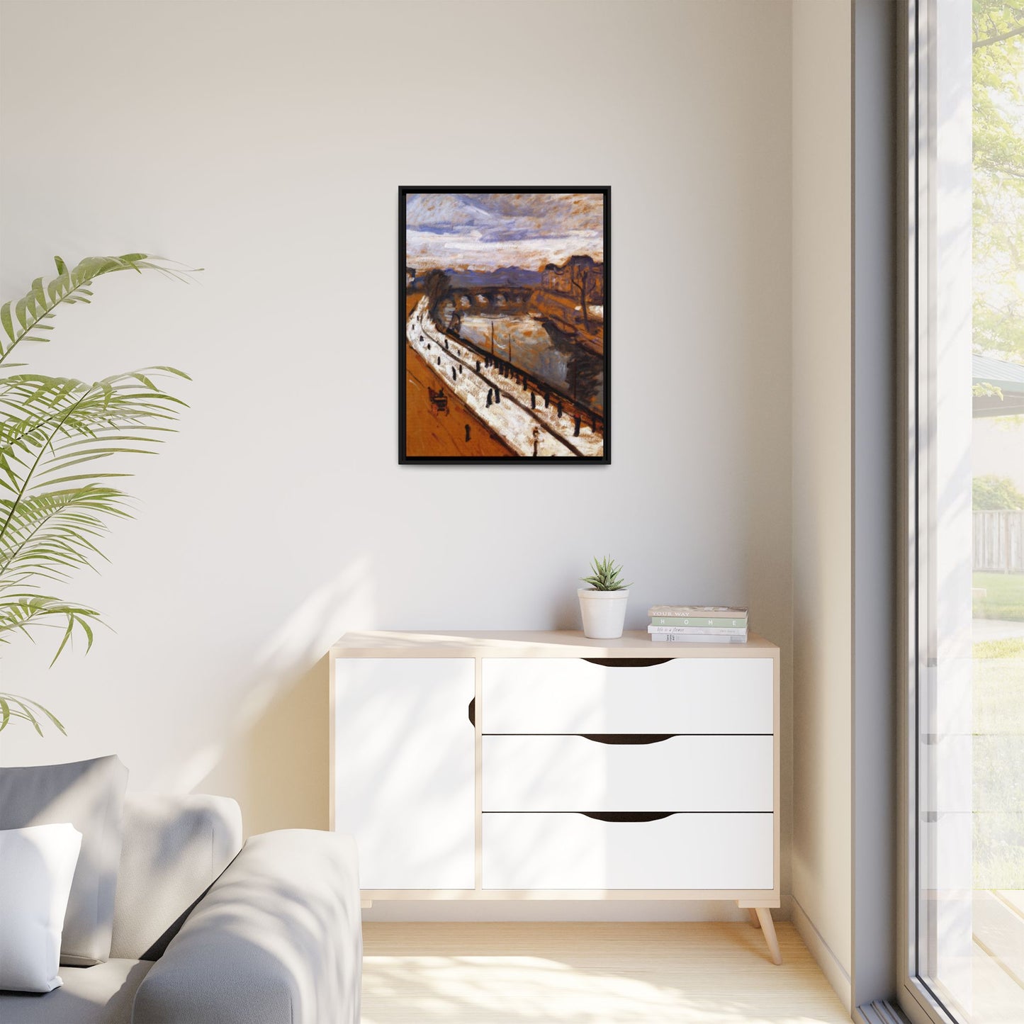 Marquet, Albert - Quai des Grands-Augustins (1905) - Matte Canvas, Framed