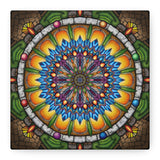 Emerald Arrows Mandala A - Canvas