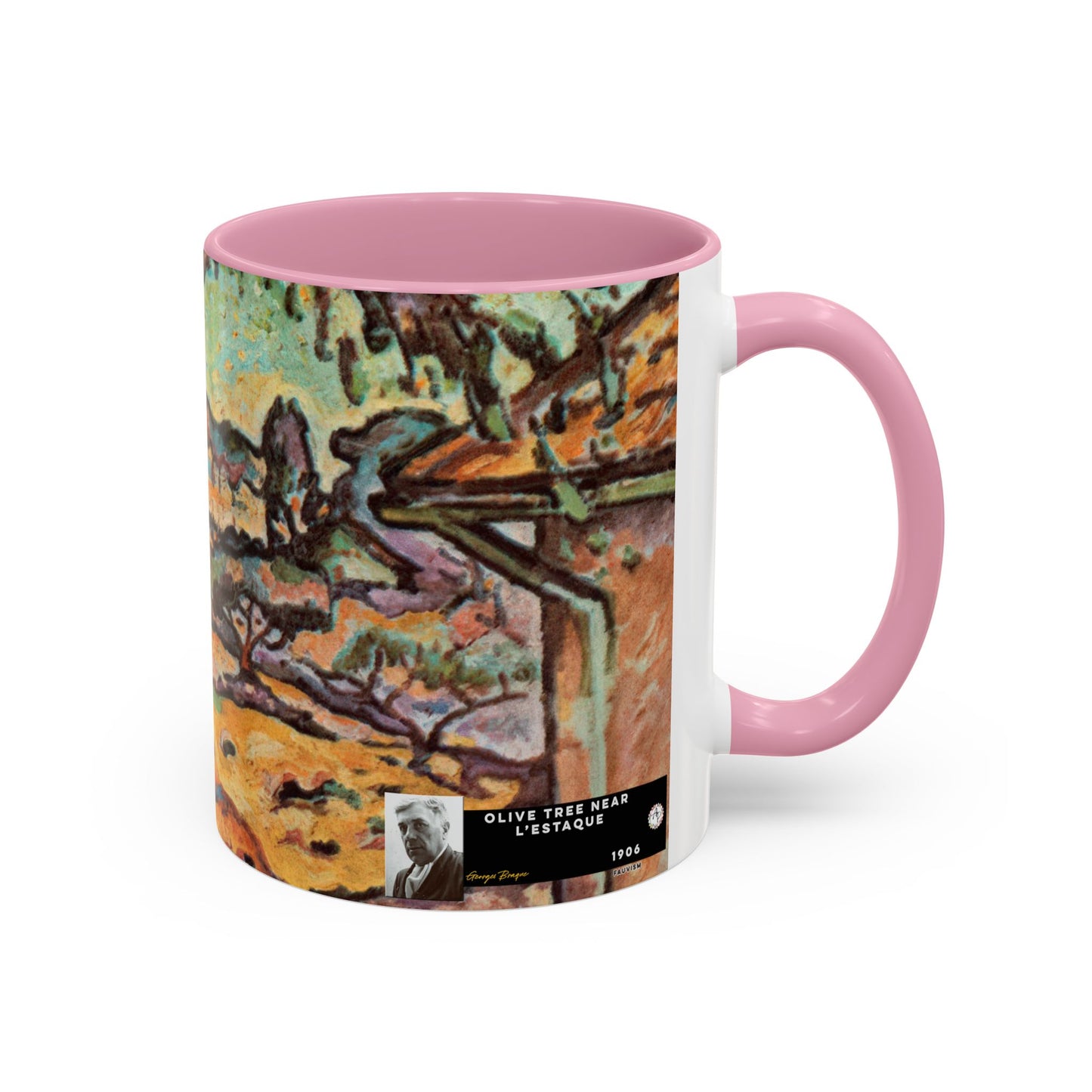Braque, Georges - Olive Tree near L'Estaque (1906) - Colorful Accent Mugs