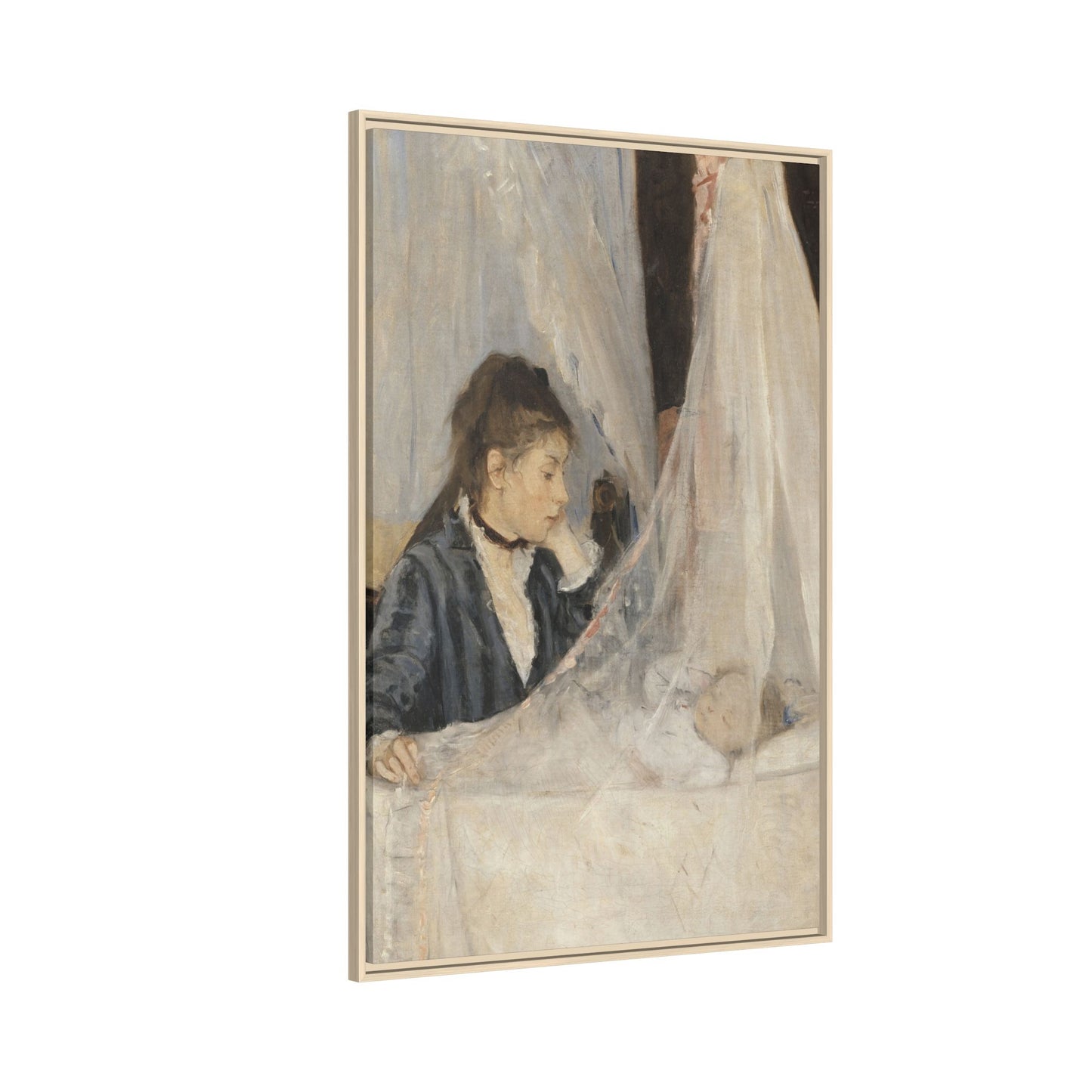 Morisot, Berthe - The Cradle (1872) - Matte Canvas, Framed
