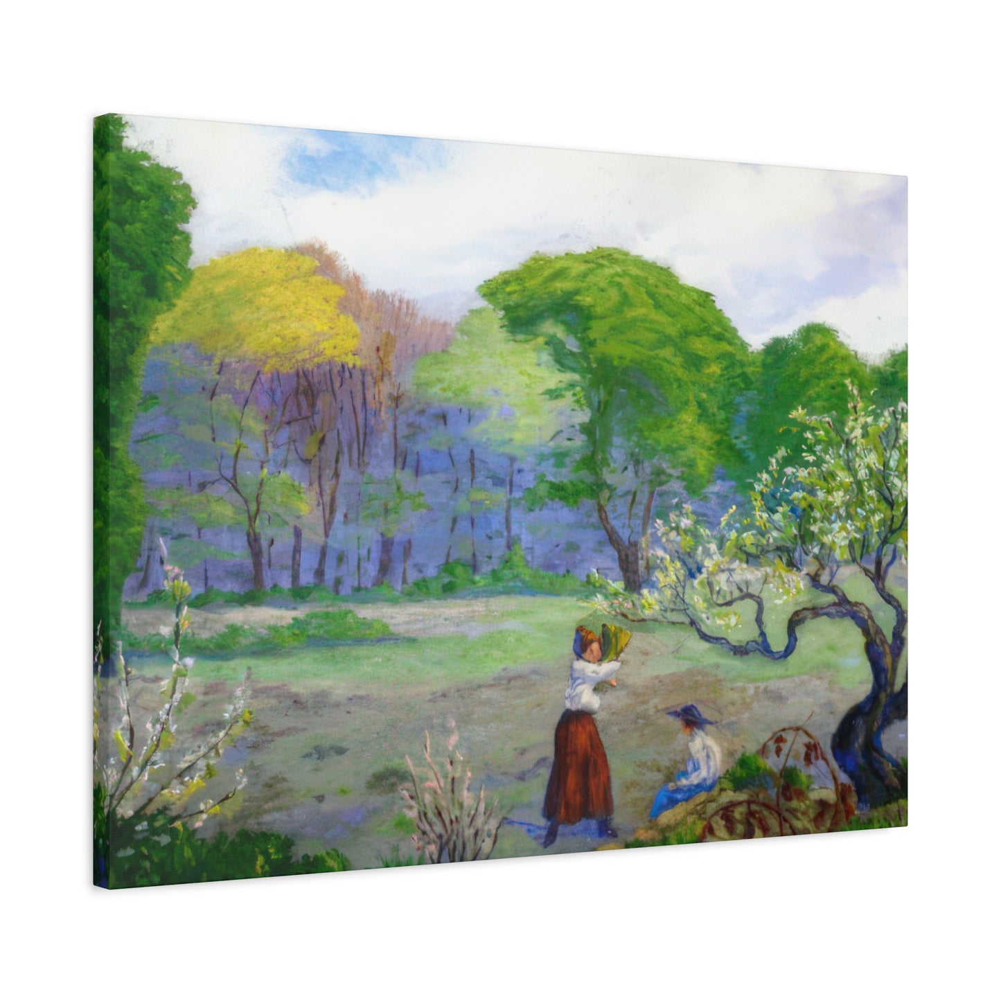 Ranson, Paul - Picking Flowers (1890) - Canvas Block, unframed