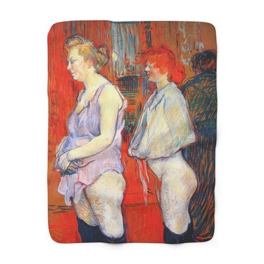 Toulouse-Lautrec, Henri - The Medical Inspection (1894) - Sherpa Fleece Blanket