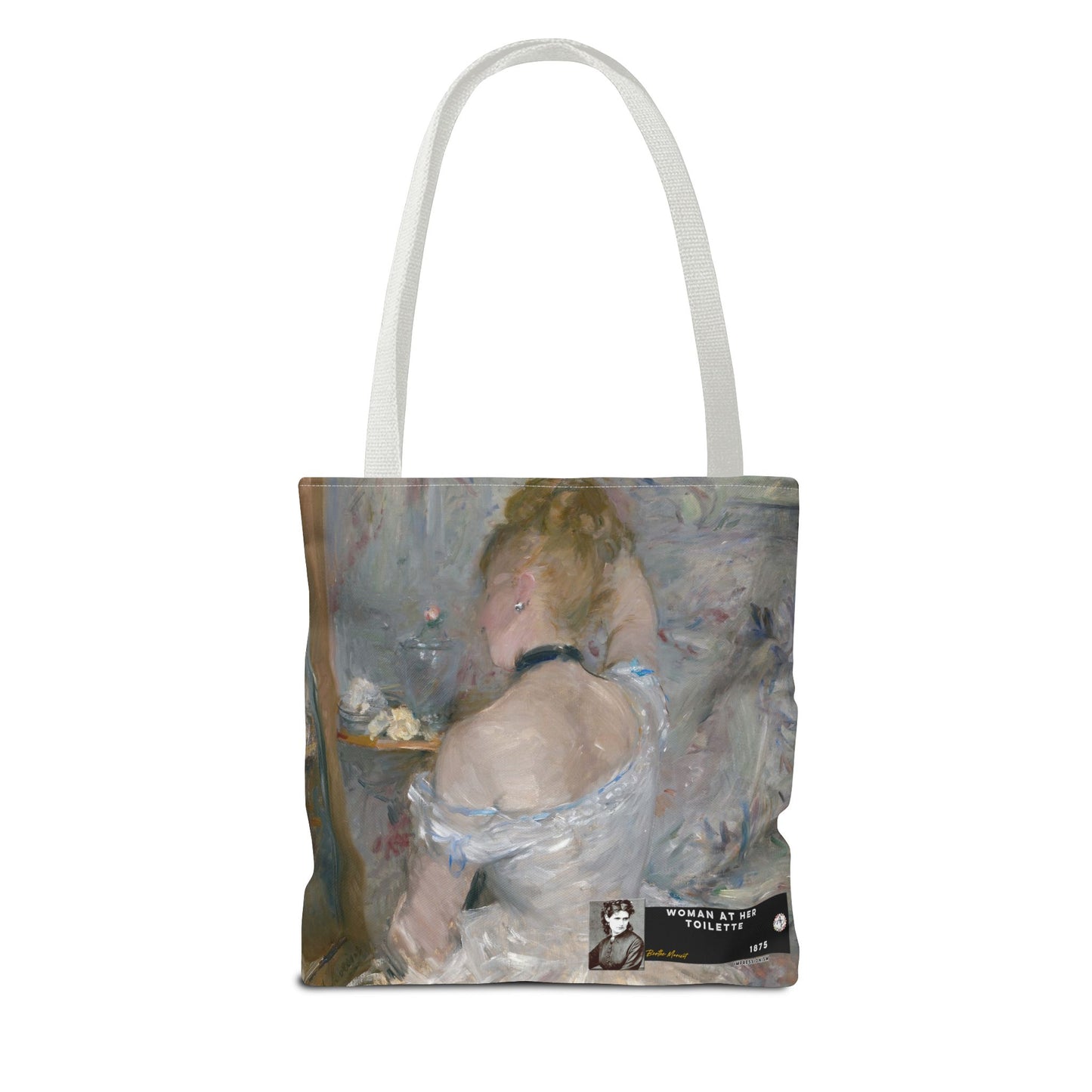Morisot, Berthe - Woman at Her Toilette (1880) - Tote Bag