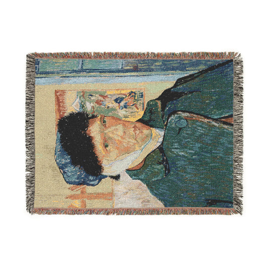 Van Gogh, Vincent - Self Portrait with Bandaged Ear (1889) - Woven Blanket