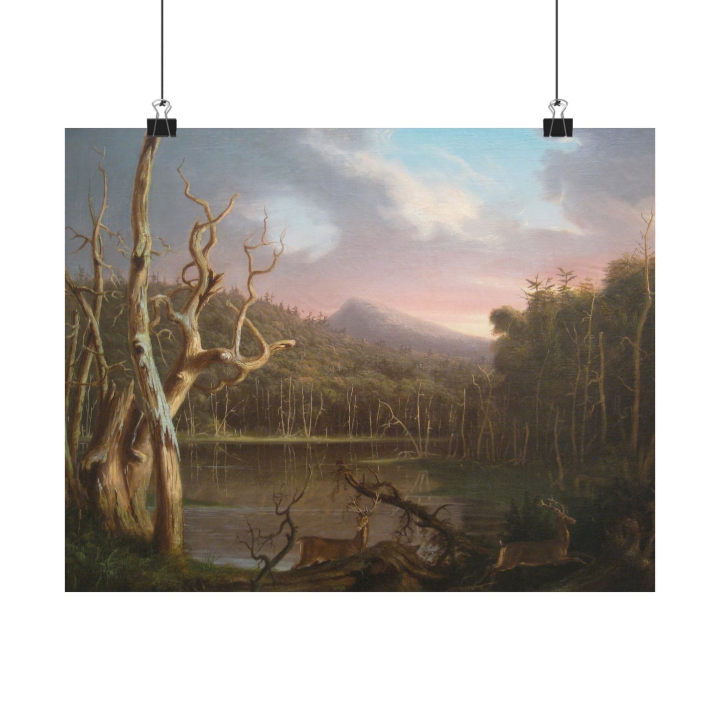 Cole. Thomas - Lake with Dead Trees (1825) - Satin Posters