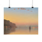 Gifford, Sanford Robinson -  Sunset on the Pallisades of the Hudson  (1879) - Satin Posters