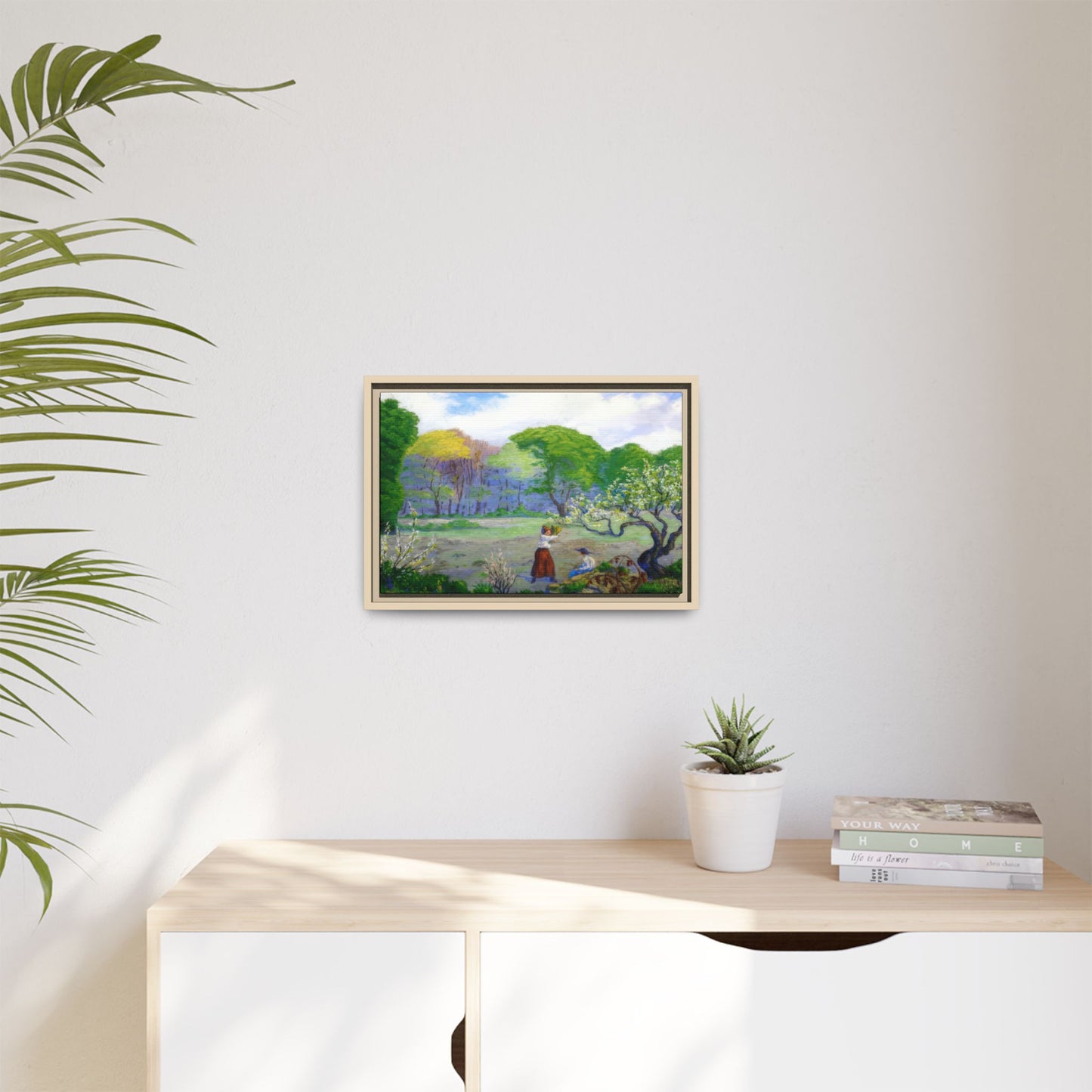 Ranson, Paul - Picking Flowers (1890) - Matte Canvas, Framed