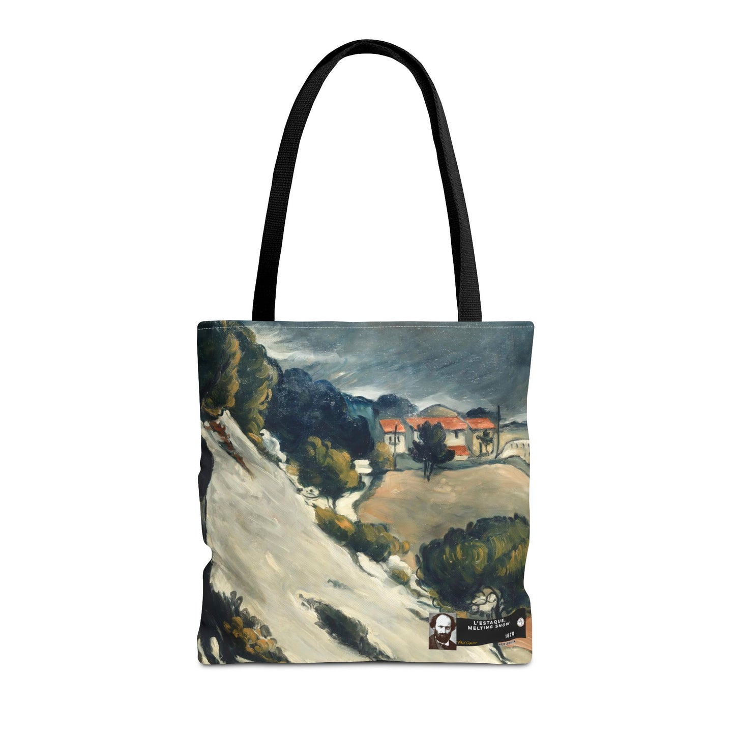 Cézanne, Paul - L’Estaque, Melting Snow (1870) - Tote Bag