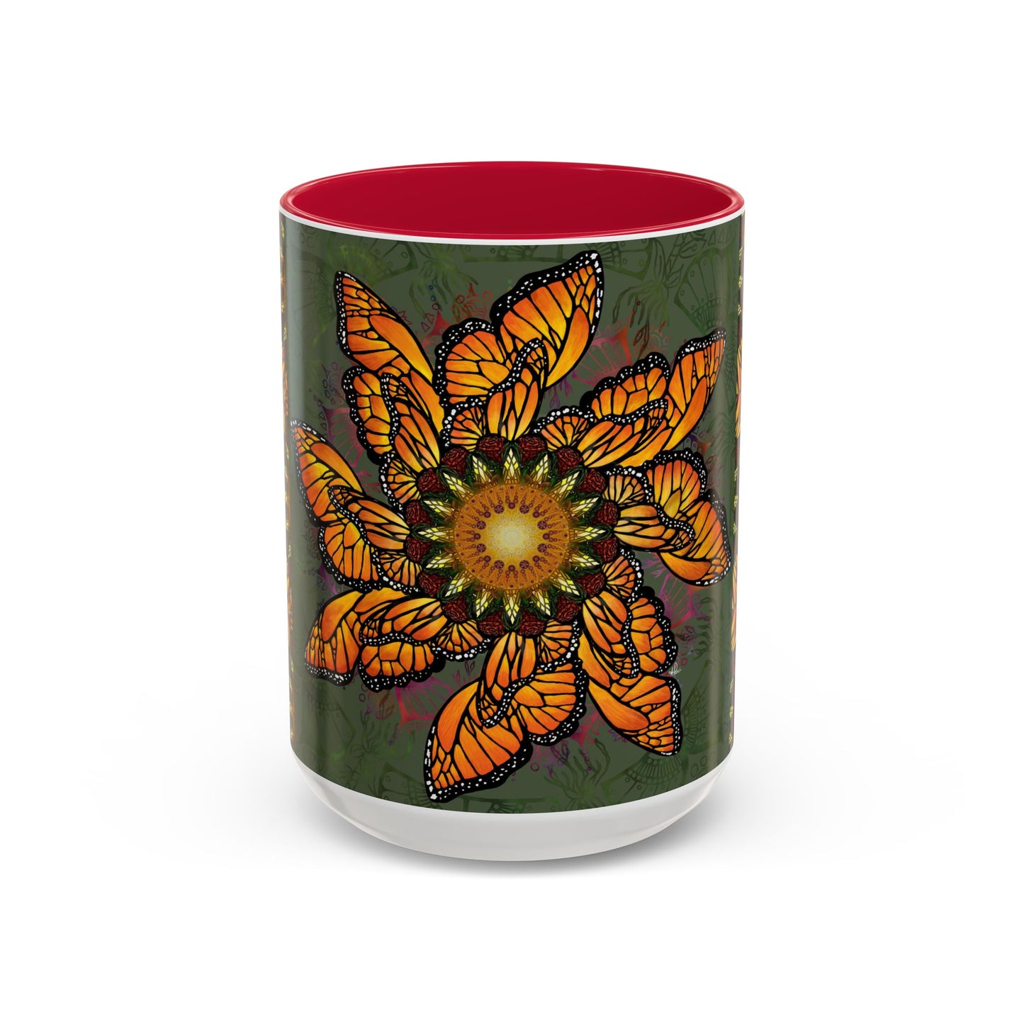 Pacio, Adam - Monarch Butterfly Mandala - Colorful Accent Mugs