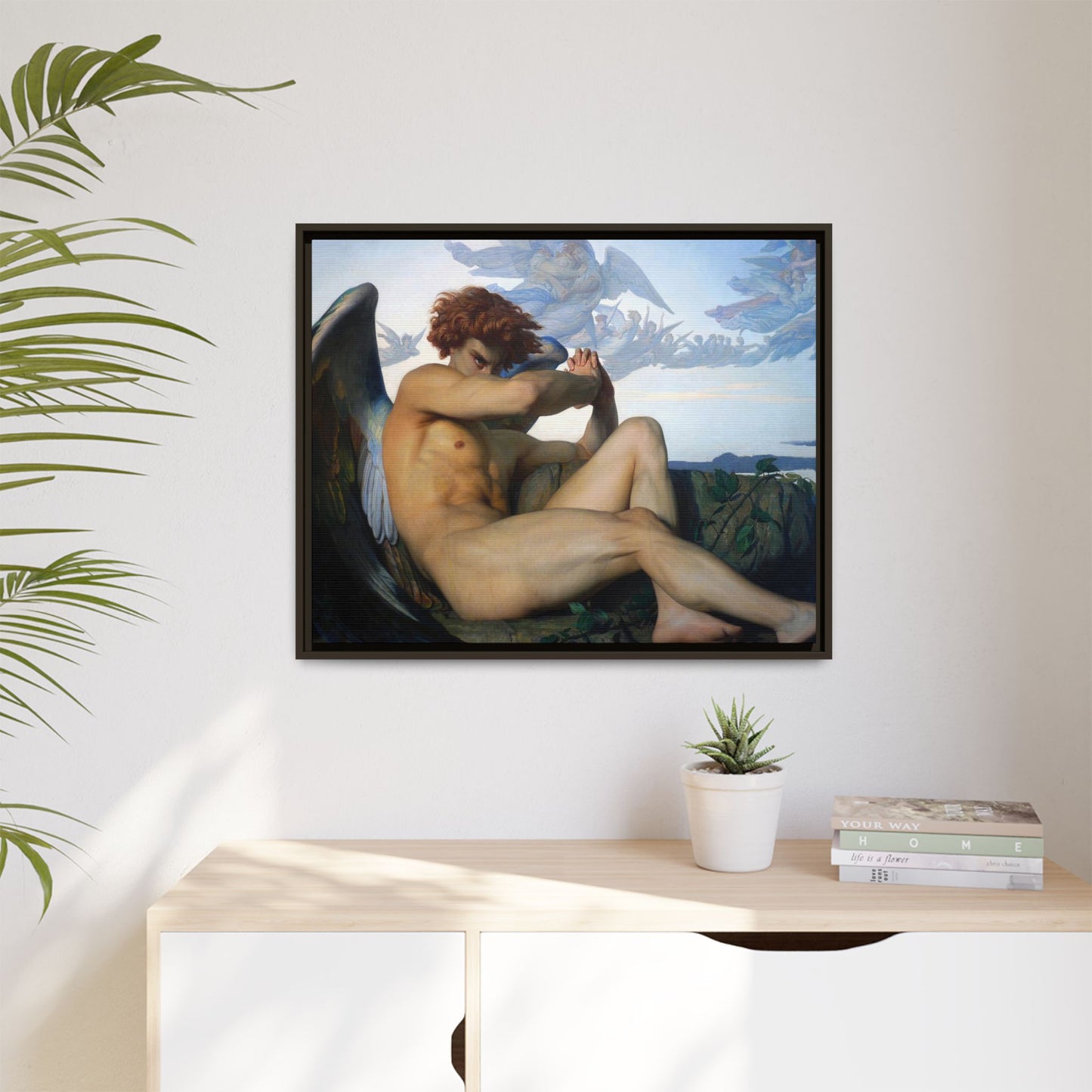 Cabanel, Alexandre - The Fallen Angel (1847) - Matte Canvas, Framed