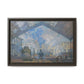 Monet, Claude - Le Gare Saint-Lazare (1877) - Matte Canvas, Framed