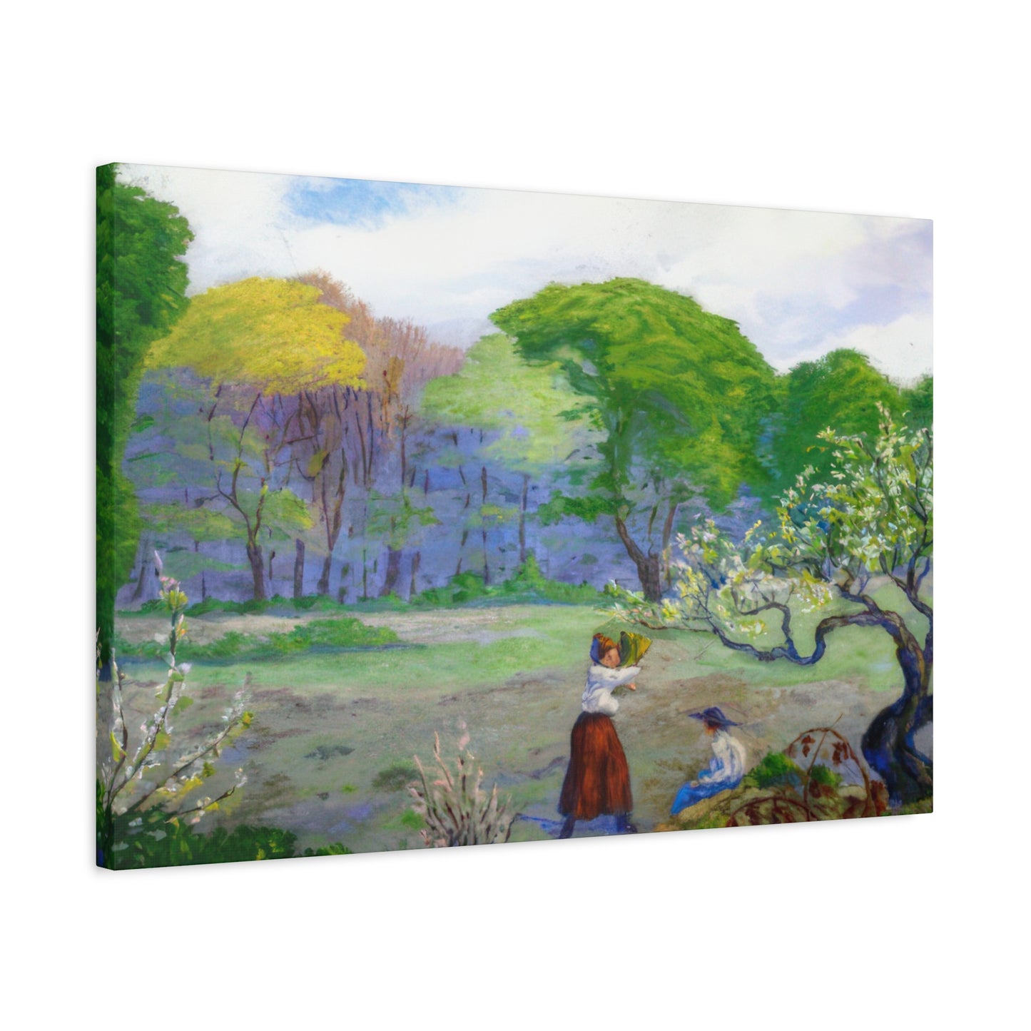 Ranson, Paul - Picking Flowers (1890) - Canvas Block, unframed