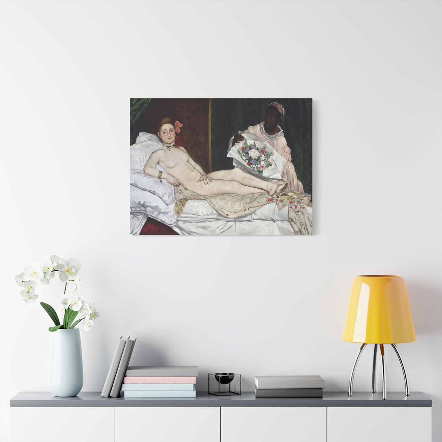 Manet, Édouard - Olympia (1870) - Canvas Block, unframed