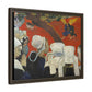 Gauguin, Paul - Vision of the Sermon (Jacob Wrestling with the Angel) (1888) - Matte Canvas, Framed